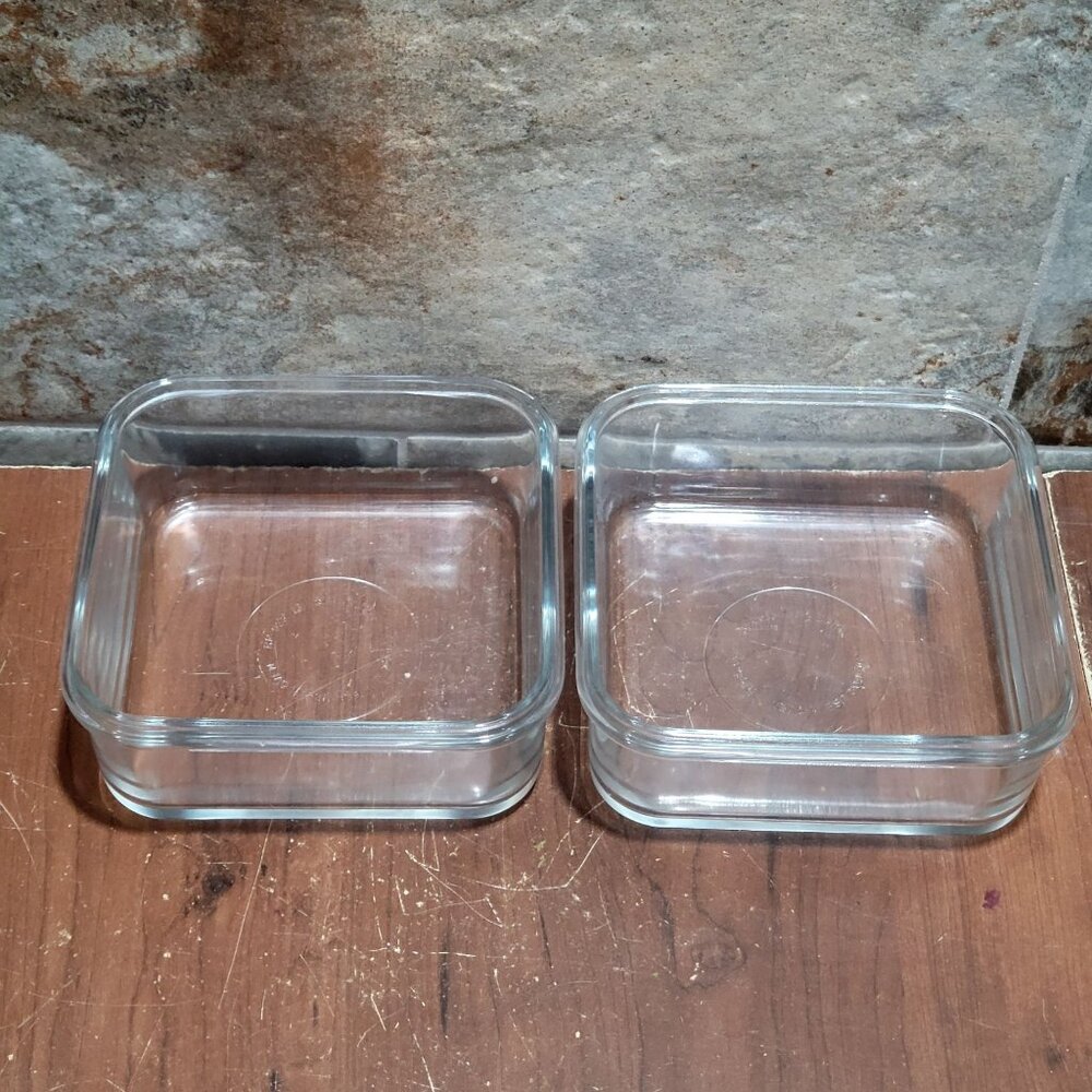 Glasslock Clear Food Storage Containers No Lids
